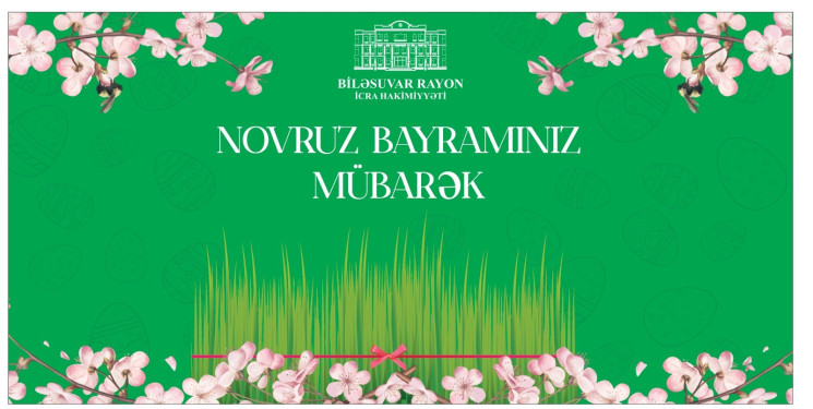 Biləsuvar Rayon İcra Hakimiyyətinin başçısı Faiq Qürbətov Novruz bayramı münasibətilə rayon əhalisini təbrik edib..